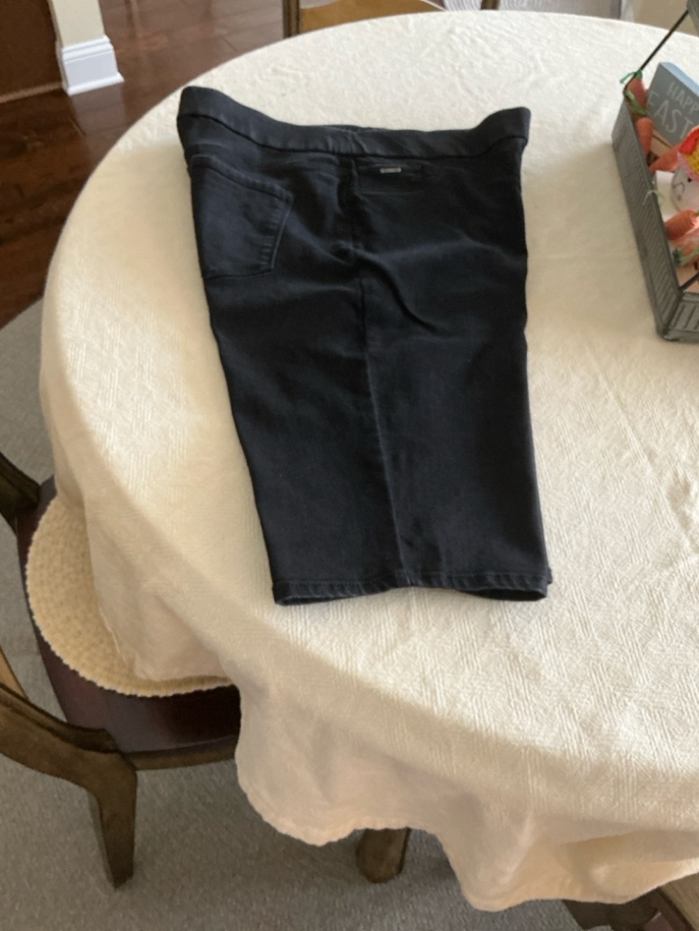 Nine West Black Stretch Denim Skirt